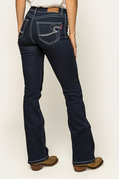 Ringers Western Caroline Womens Mid Rise Bootleg Jean - 7