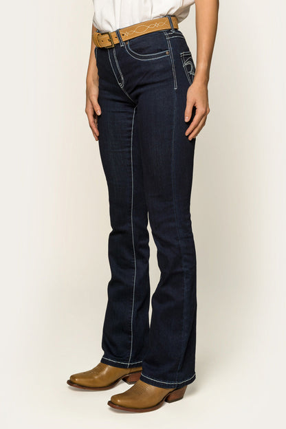 Ringers Western Caroline Womens Mid Rise Bootleg Jean - 9