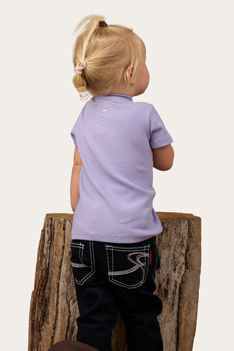 Ringers Western Casey Kids Rib Henley Top - 11