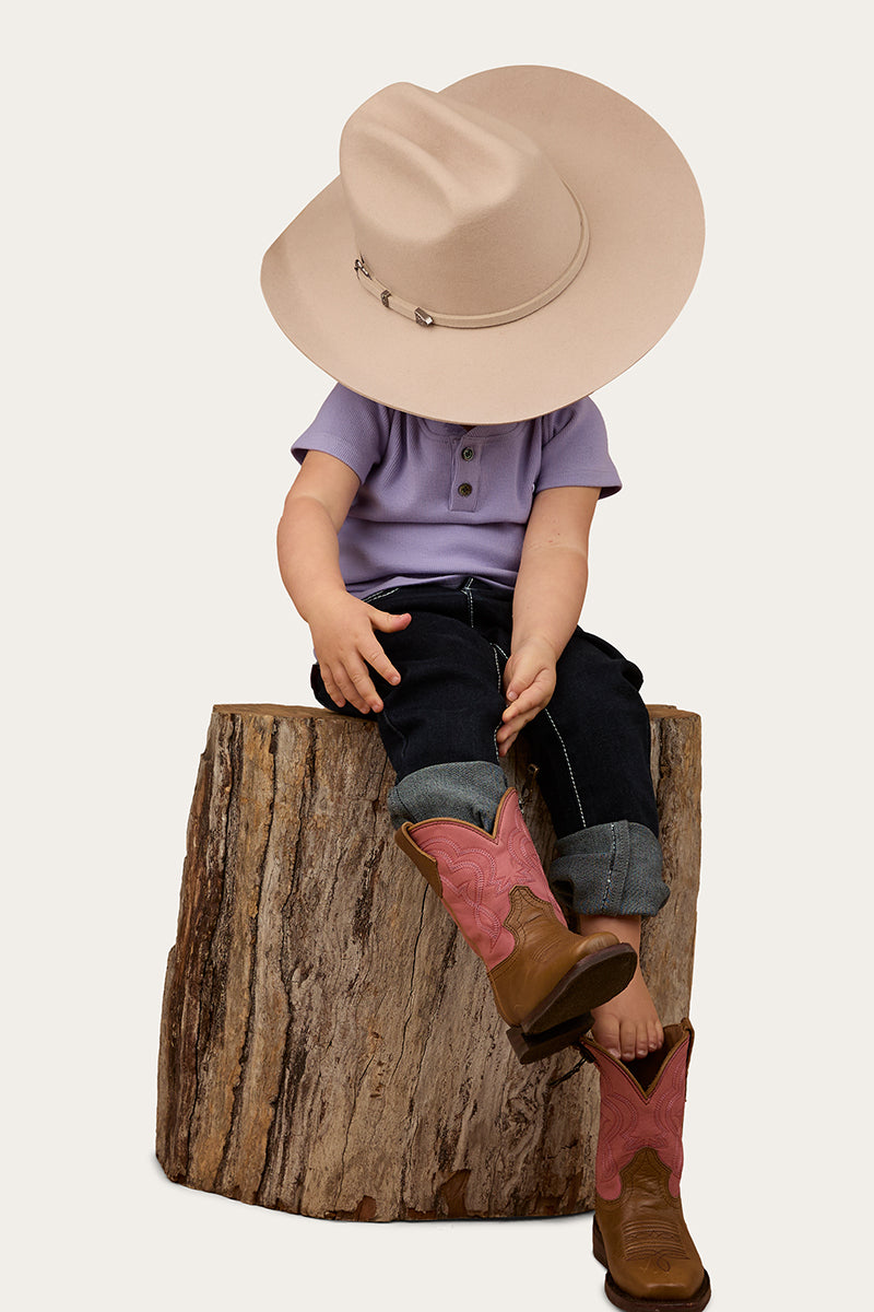 Ringers Western Casey Kids Rib Henley Top - 13