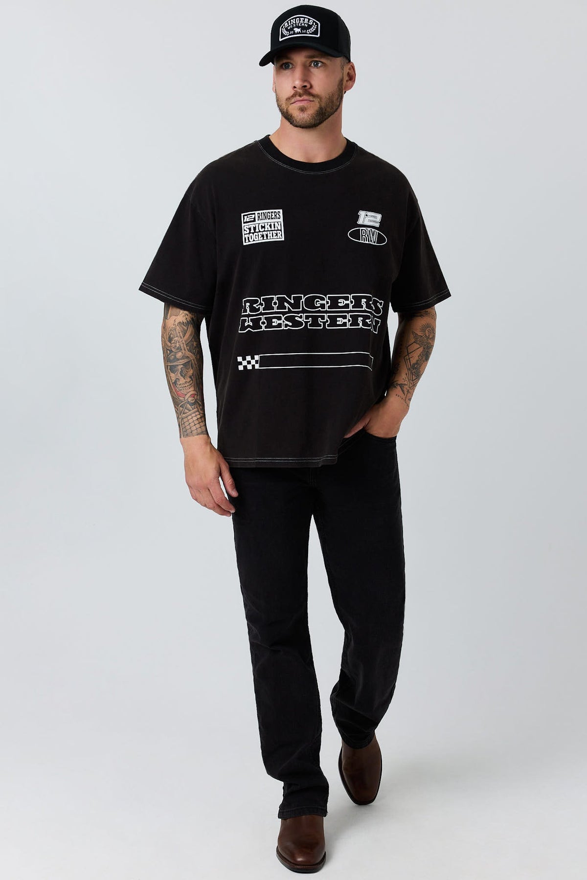 Ringers Western Chad Mens Box Fit T-Shirt - Front