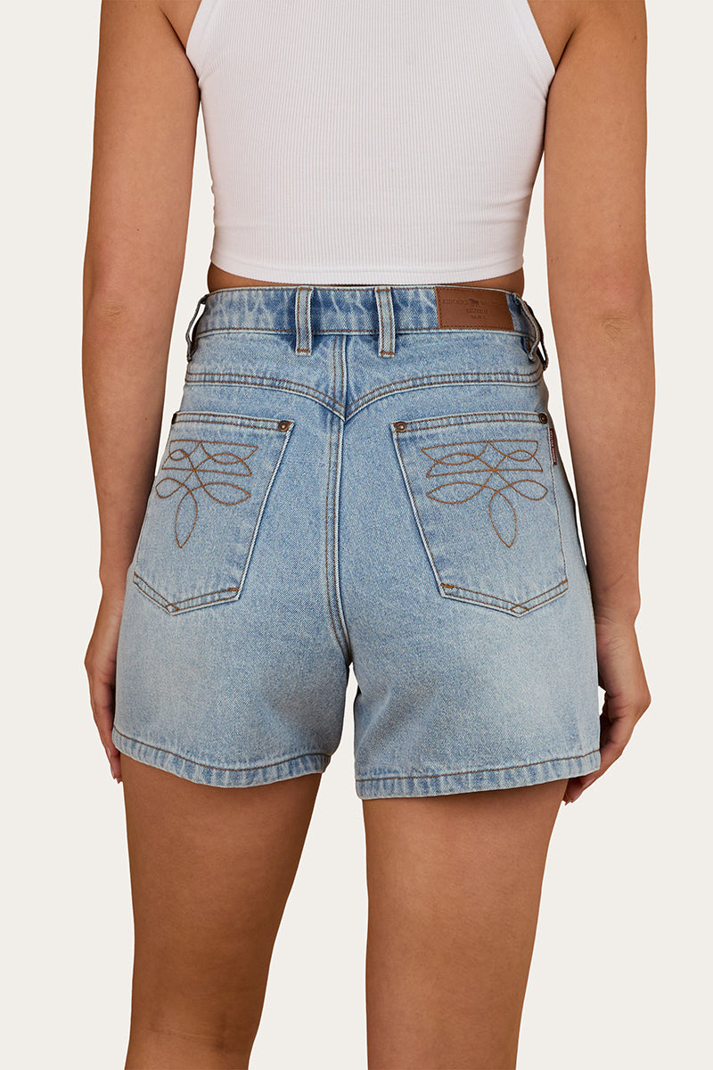 Ringers Western Charlene Womens Denim Short - Back