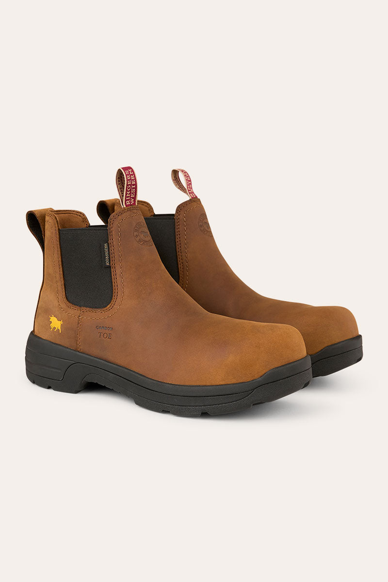Ringers Western Chelsea Mens Tradie Boot - Chestnut Side