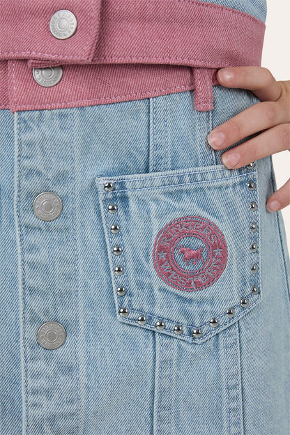 Ringers Western Cowgirl Club Kids Girls Studded Mini - Front