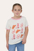 Ringers Western Cross My Boots Kids Girls Ringer T-Shirt - Front