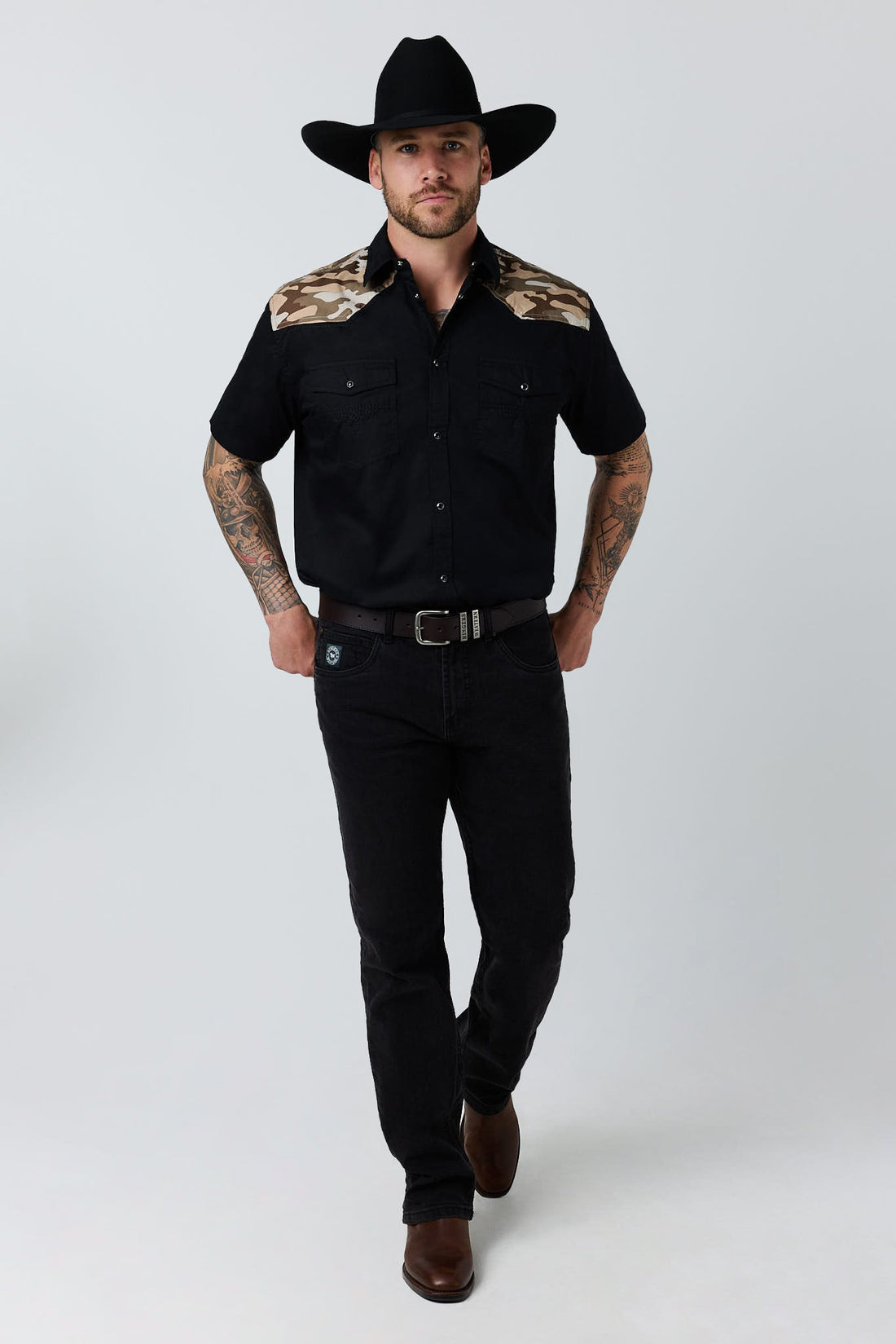 Ringers Western Crossfire Mens Pub Shirt - Front