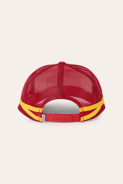 Ringers Western Cunningham Kids Trucker Cap - Red Yellow Back