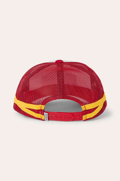Ringers Western Cunningham Trucker Cap - Red Yellow Back