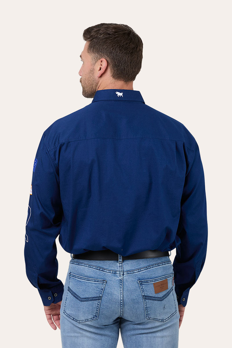 Ringers Western Drive By Mens Full Button Work Shirt - Back