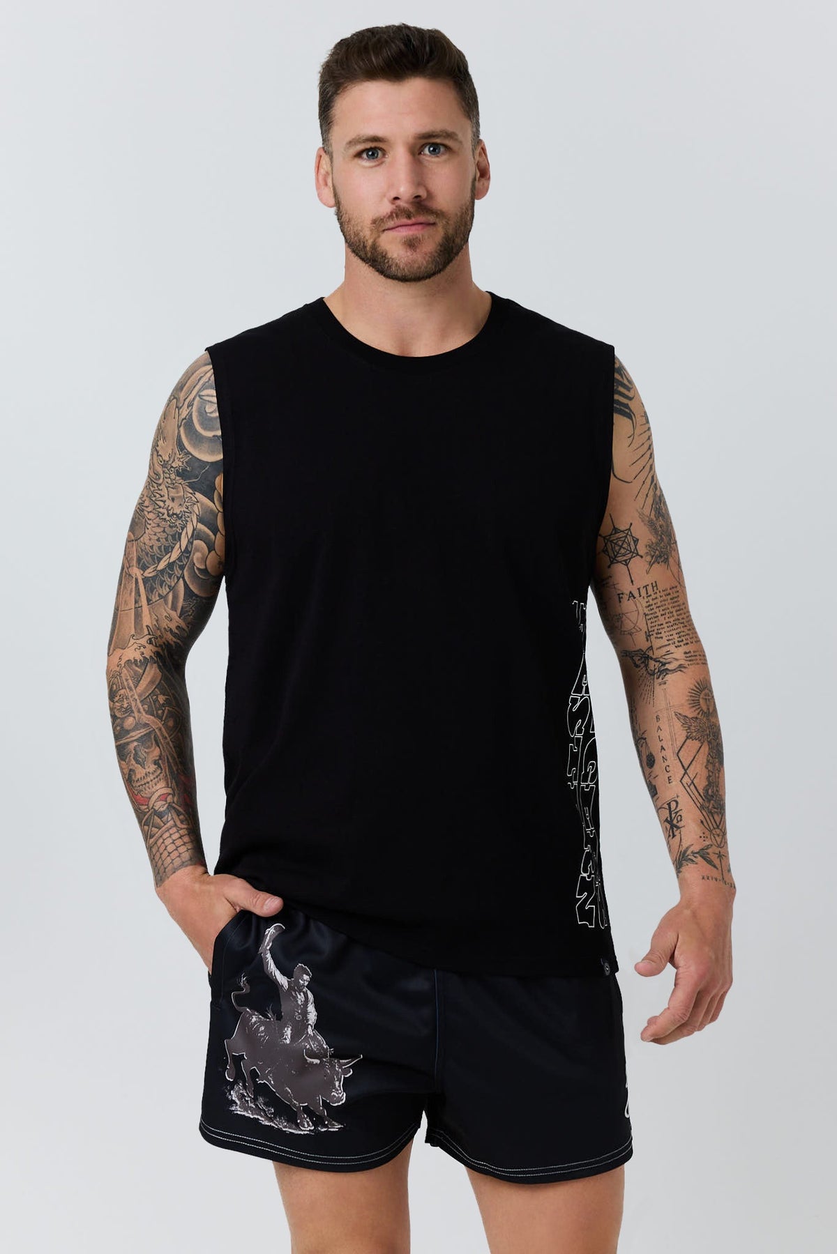 Ringers Western Dust Devil Unisex Footy Short - Front