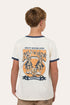 Ringers Western Dust N Ropes Youth Boys Ringer T-Shirt - Back