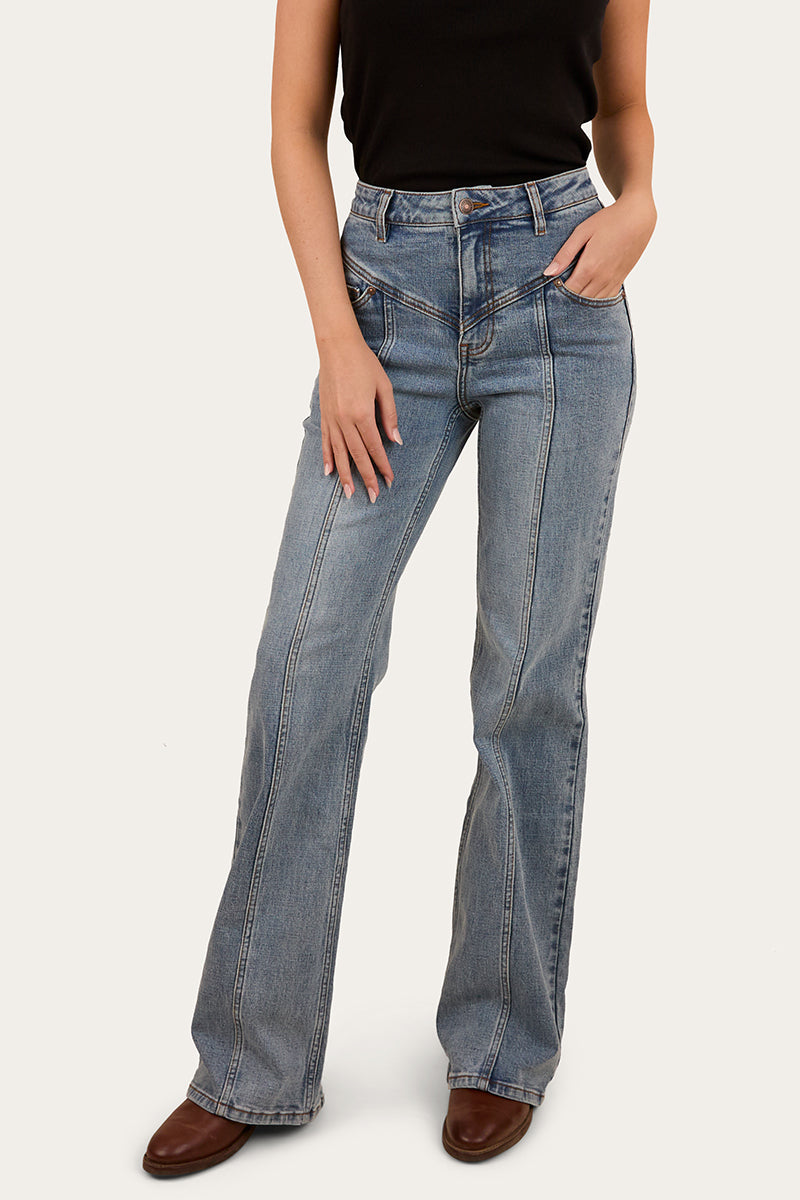Ringers Western Edith Womens High Rise Bootleg Jean