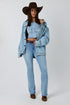 Ringers Western El Rancho Unisex Western Bomber Jacket - Vintage Light Blue