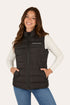 Ringers Western Elament Womens Puffer Vest - Black Front