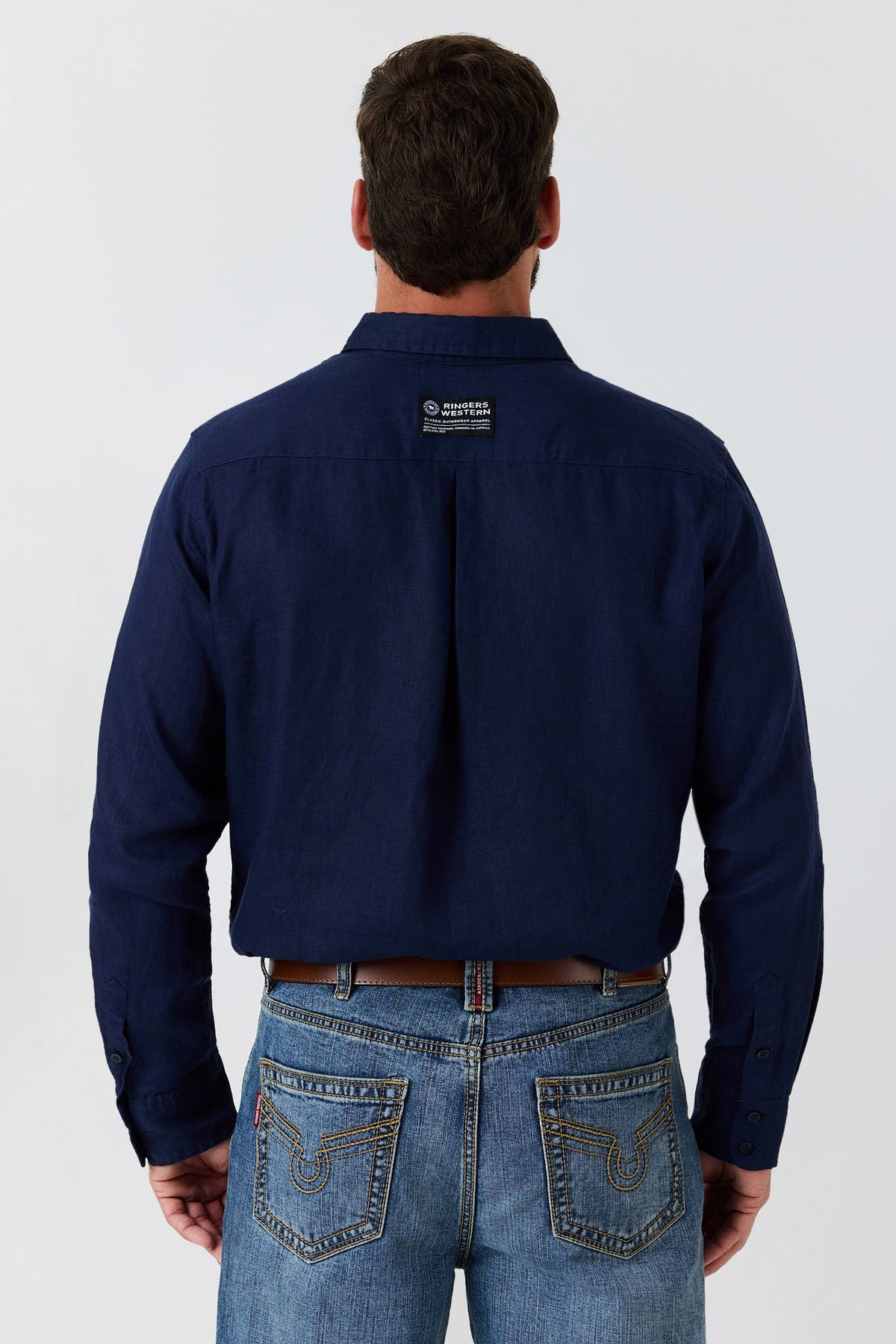 Ringers Western Fieldstone Mens Linen Shirt - 3