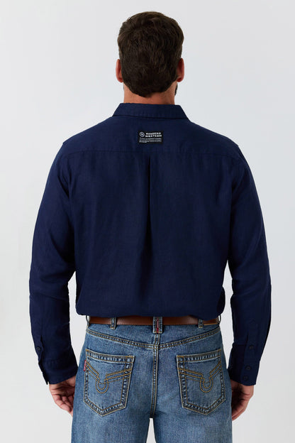 Ringers Western Fieldstone Mens Linen Shirt - 3