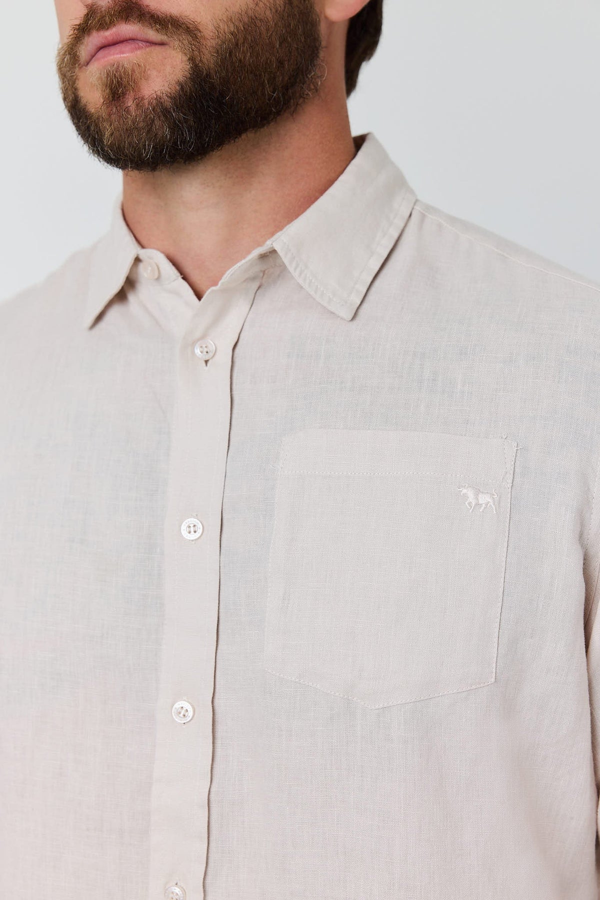 Ringers Western Fieldstone Mens Linen Shirt - 4