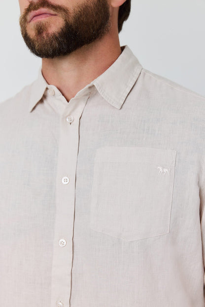 Ringers Western Fieldstone Mens Linen Shirt - 4