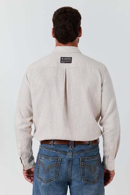 Ringers Western Fieldstone Mens Linen Shirt - 6