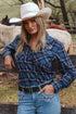 Ringers Western Fingal Womens Half Button Flannel - Lifestyle