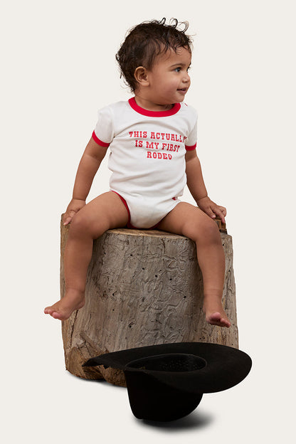 Ringers Western First Rodeo Babies Short Sleeve Romper - 7