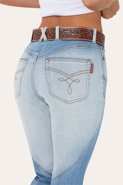 Ringers Western Francesca Womens High Rise Bootleg Western Jean - 2