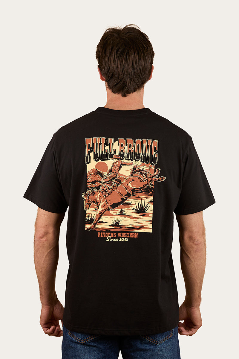 Ringers Western Full Bronc Mens Loose Fit T-Shirt - Back