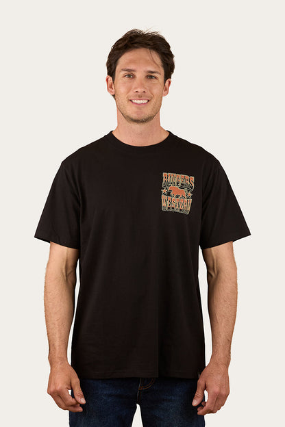 Ringers Western Full Bronc Mens Loose Fit T-Shirt - Front