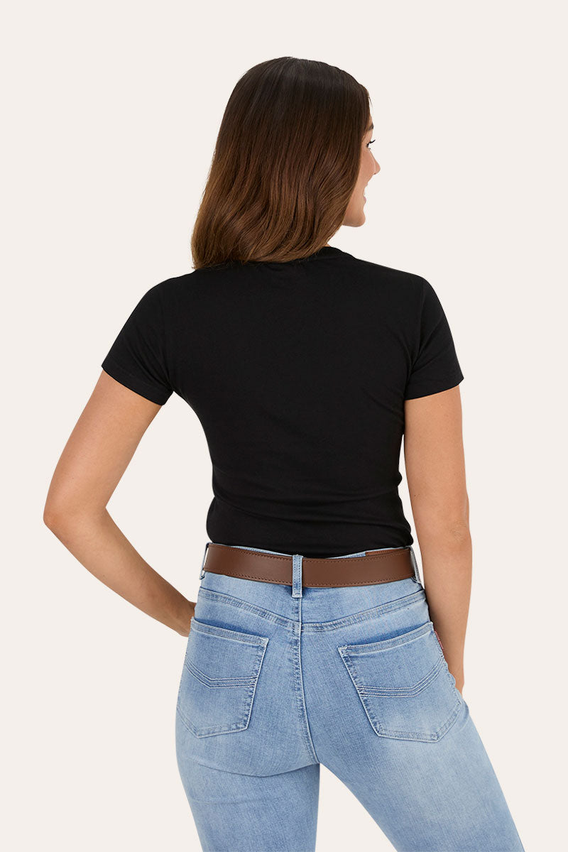Ringers Western GEC Reeves Womens Classic Fit T-Shirt - Black Back