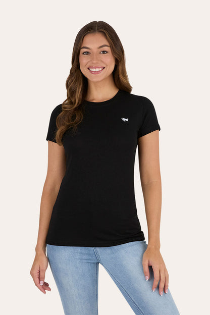 Ringers Western GEC Reeves Womens Classic Fit T-Shirt - Black Front