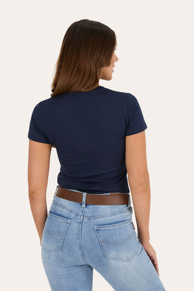 Ringers Western GEC Reeves Womens Classic Fit T-Shirt - Navy Back