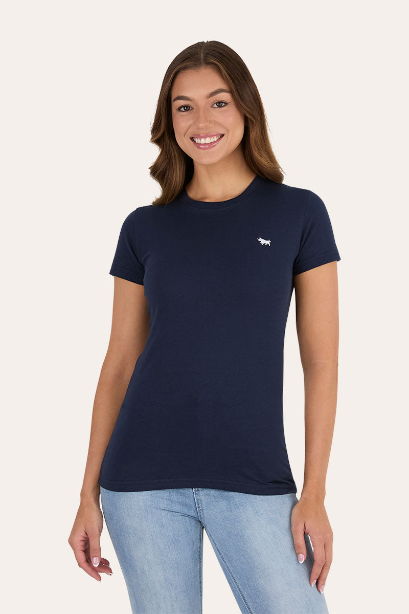 Ringers Western GEC Reeves Womens Classic Fit T-Shirt - Navy Front