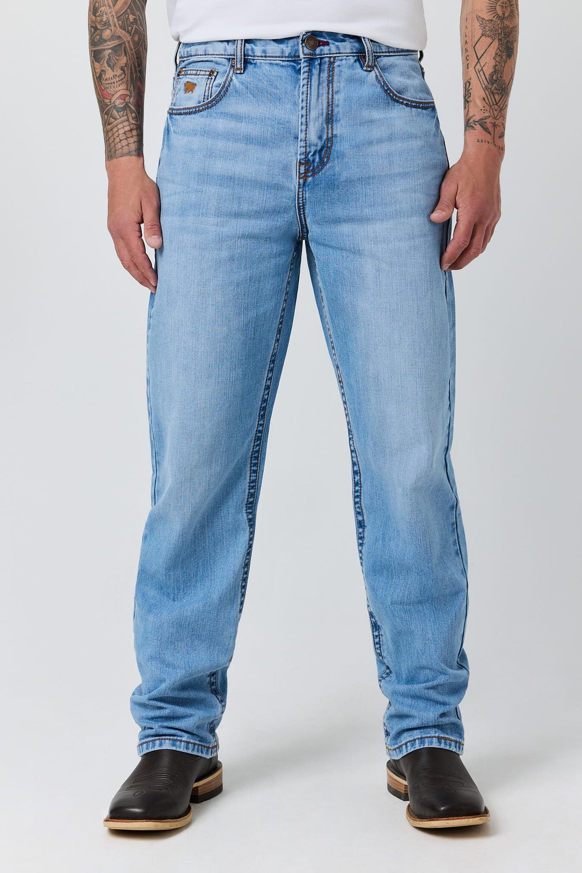 Ringers Western Granger Mens Loose Straight Wide Leg Jean - 2
