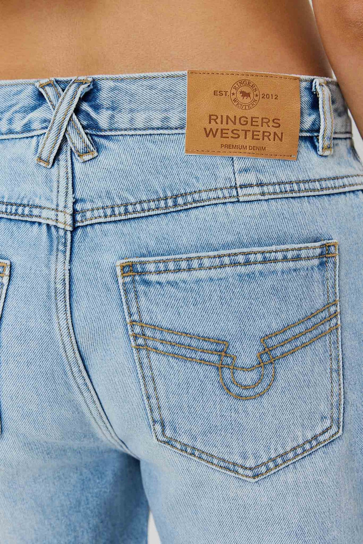 Ringers Western Hailey Womens Mid Rise Classic Short - 2