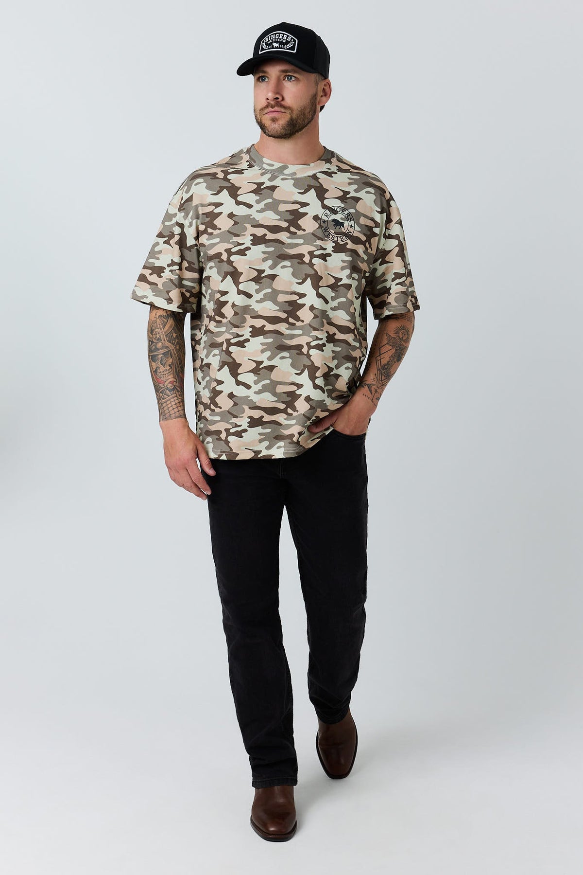 Ringers Western Hard Find Mens Box Fit T-Shirt - Front