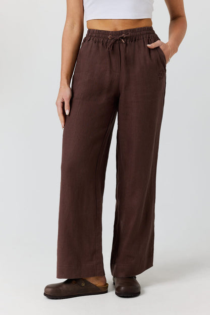 Ringers Western Hattie Womens Linen Drawstring Pant