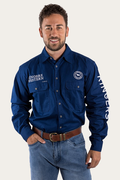 Ringers Western Hawkeye Mens Full Button Work Shirt - 11