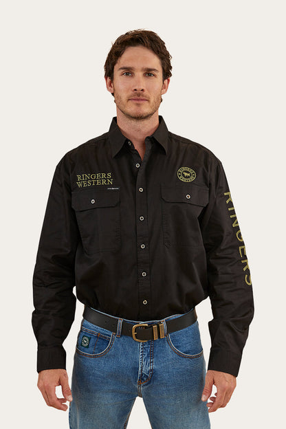 Ringers Western Hawkeye Mens Full Button Work Shirt - 10