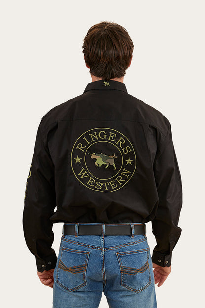 Ringers Western Hawkeye Mens Full Button Work Shirt - 13
