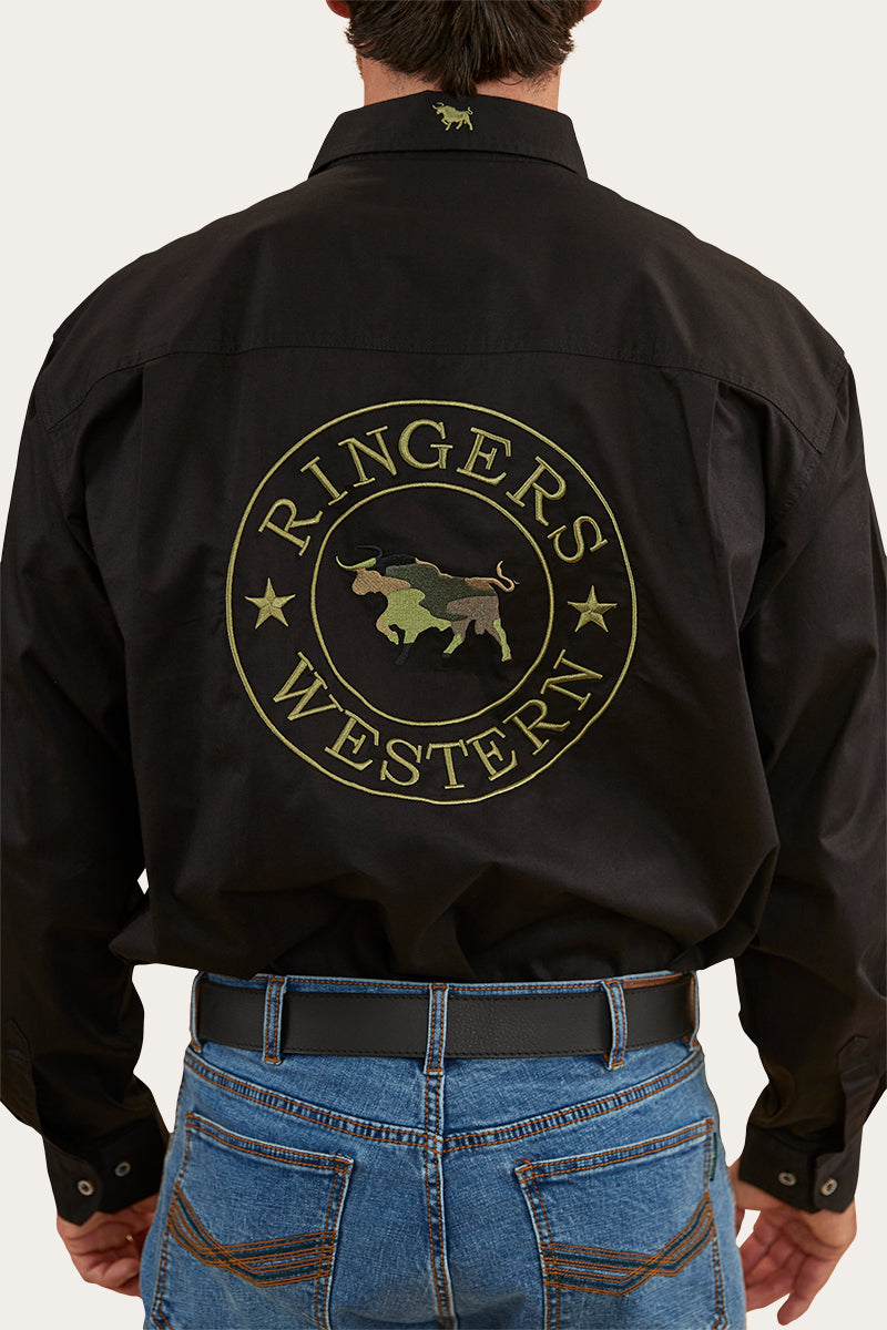 Ringers Western Hawkeye Mens Full Button Work Shirt - 14
