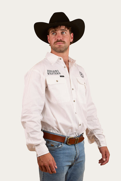 Ringers Western Hawkeye Mens Full Button Work Shirt - 24
