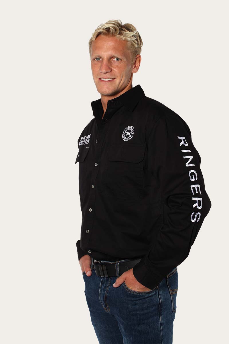 Ringers Western Hawkeye Mens Full Button Work Shirt - 8