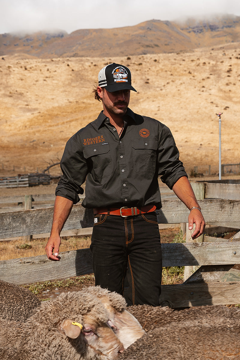 Ringers Western Hawkeye Mens Full Button Work Shirt