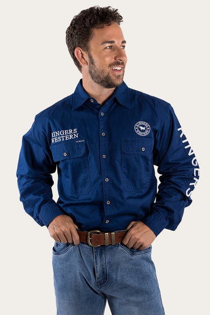 Ringers Western Hawkeye Mens Full Button Work Shirt - 12