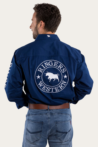 Ringers Western Hawkeye Mens Full Button Work Shirt - 14