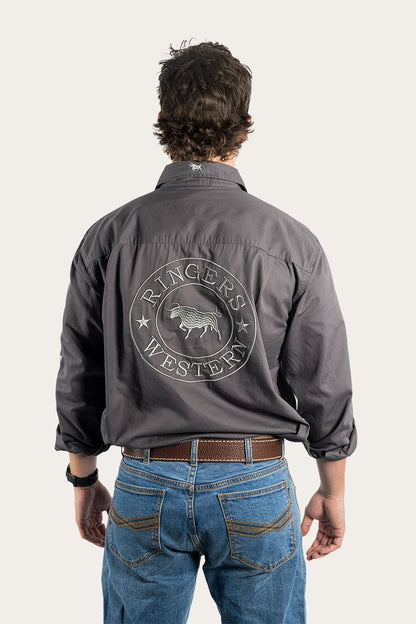 Ringers Western Hawkeye Mens Full Button Work Shirt - 3