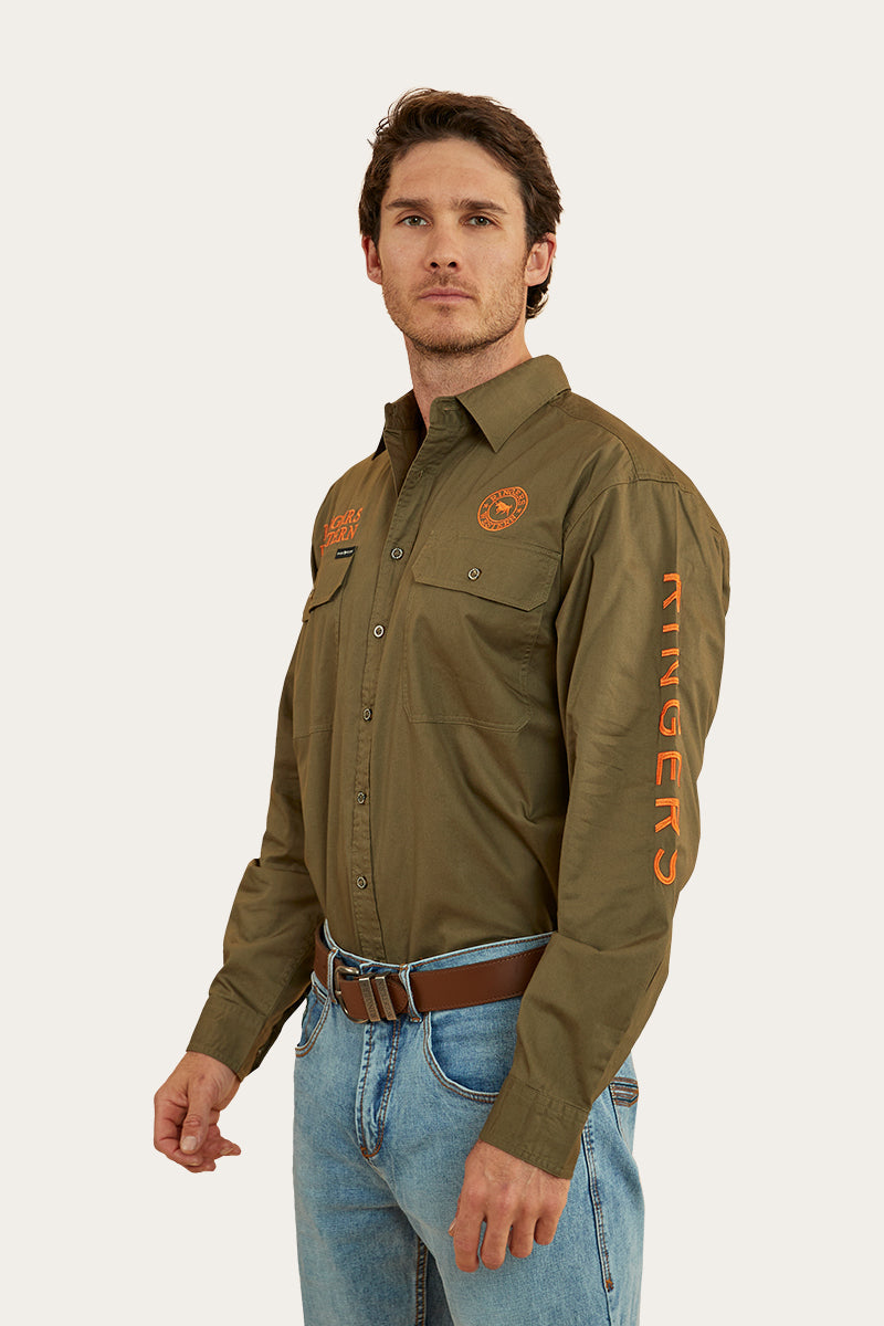 Ringers Western Hawkeye Mens Full Button Work Shirt - 5