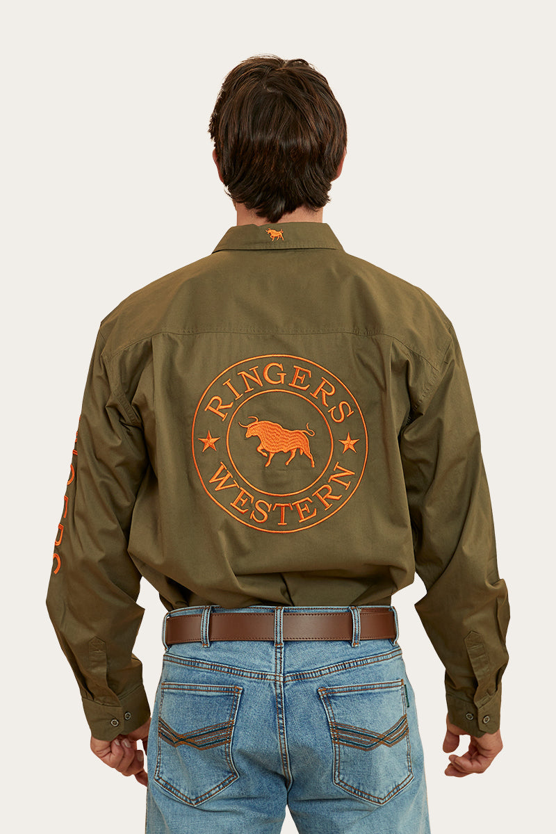 Ringers Western Hawkeye Mens Full Button Work Shirt - 6