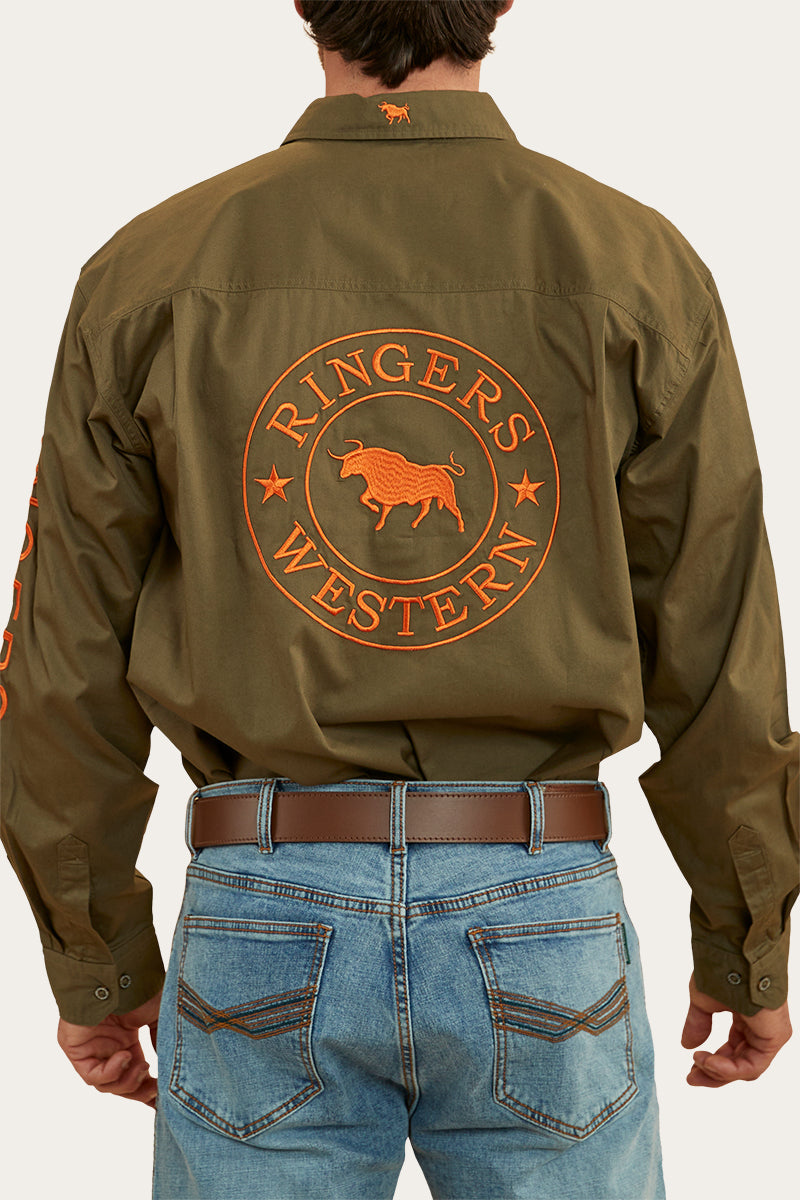 Ringers Western Hawkeye Mens Full Button Work Shirt - 7