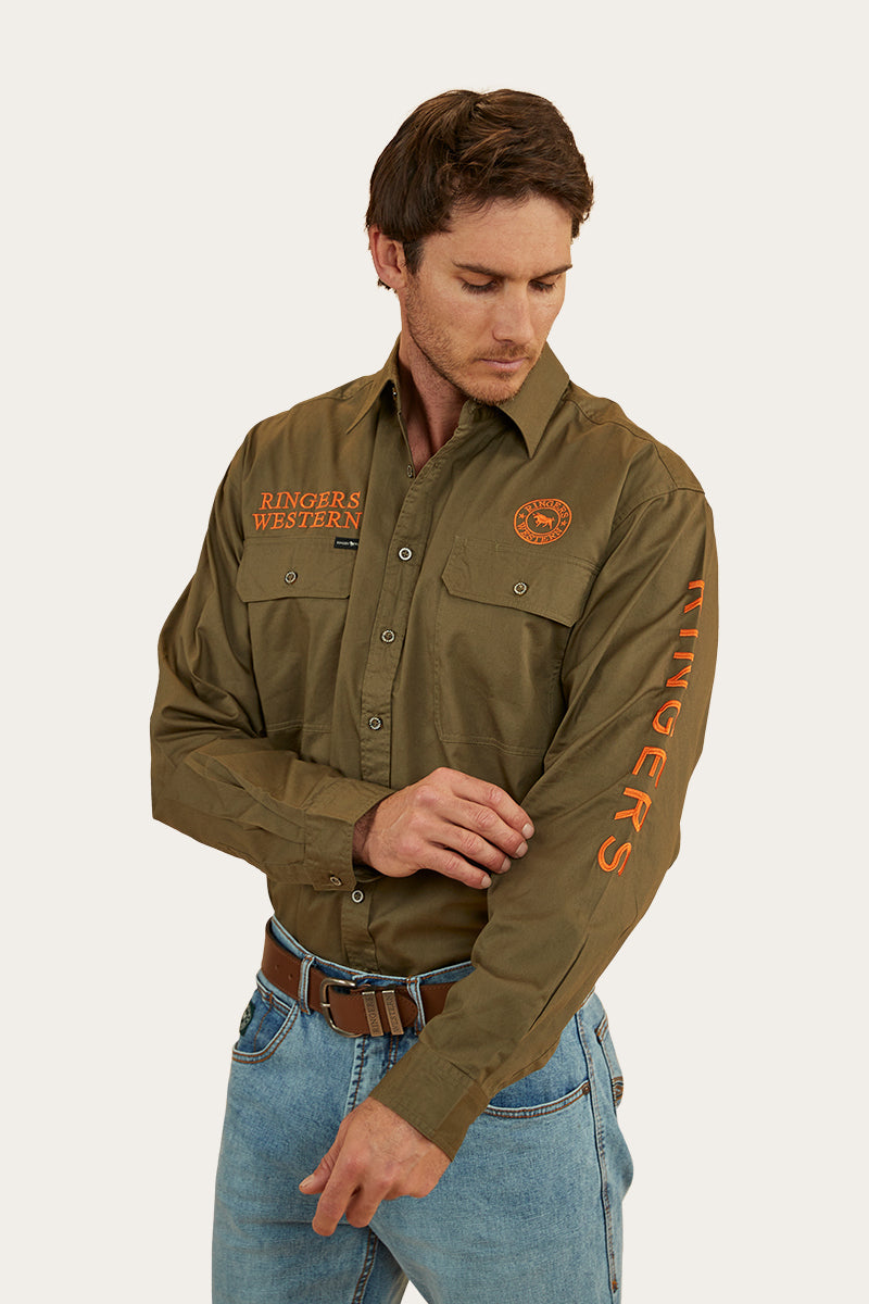 Ringers Western Hawkeye Mens Full Button Work Shirt - 9